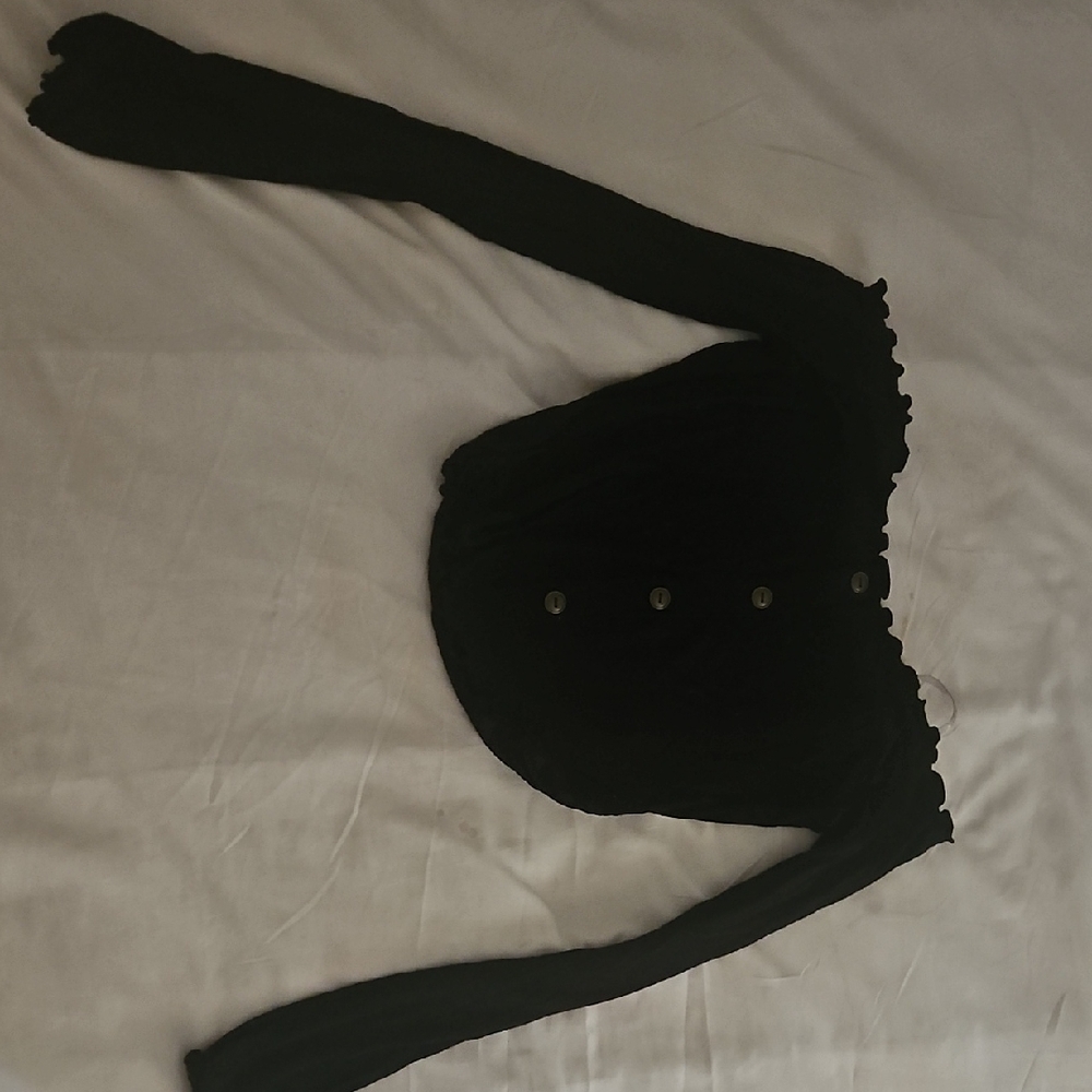 Ardene Black Ribbed Top
